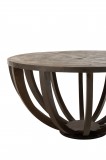 CAFE TABLE GLOBE MANGO WOOD DARK BROWN 90 - CAFE, SIDE TABLES